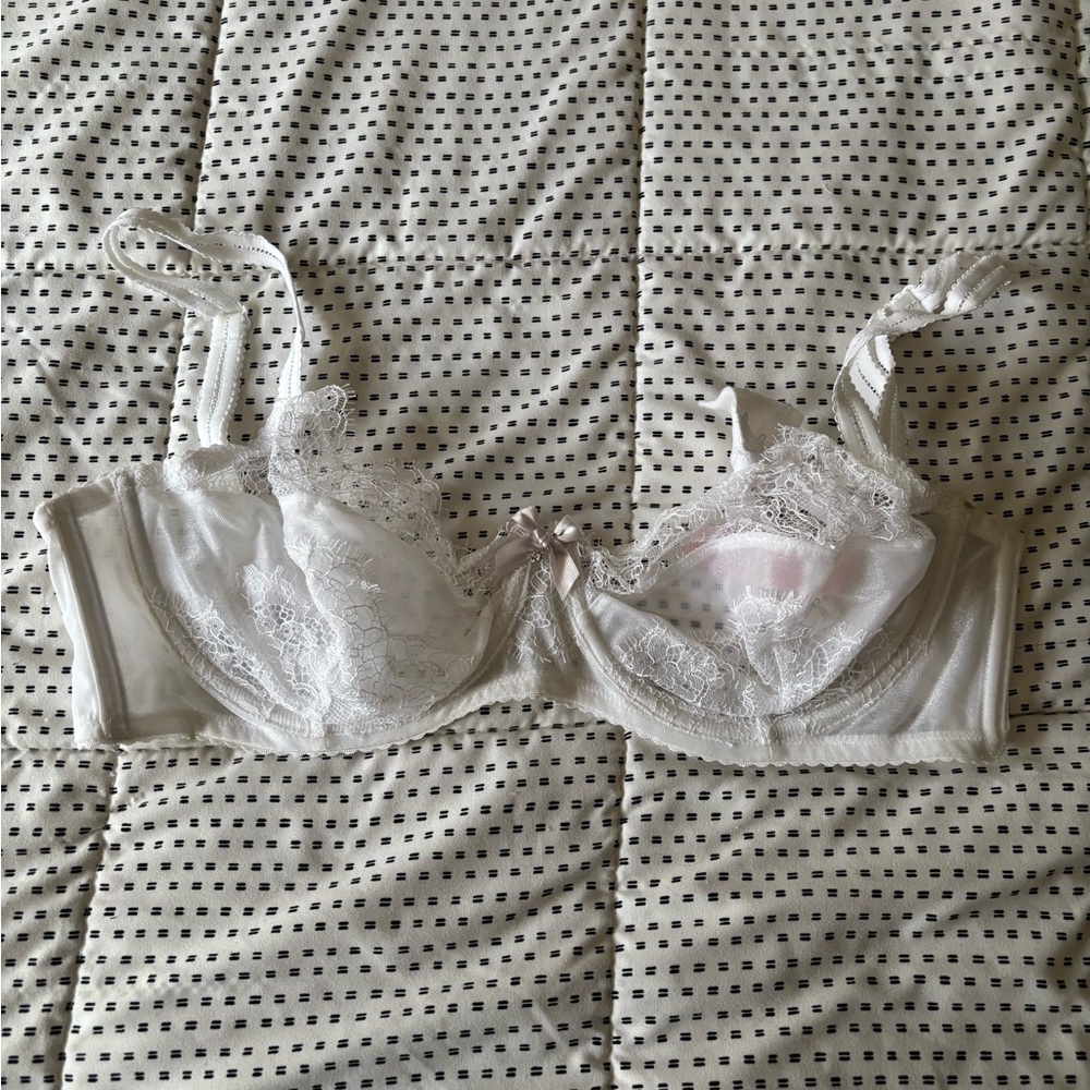 Dream Angled Unlined Demi Elegant Lace Underwire Bra